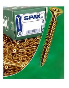 SPAX TORNILLO UNIVERSAL CABEZA PLANA YELLOX 3x40 CAJA 125pzs