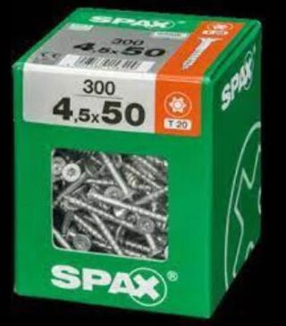 SPAX TORNILLO UNIVERSAL CABEZA PLANA YELLOX 3,5x50 CAJA 300pzs XL