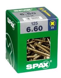 SPAX TORNILLO UNIVERSAL CABEZA PLANA YELLOX 5x50 CAJA 200pzs XL