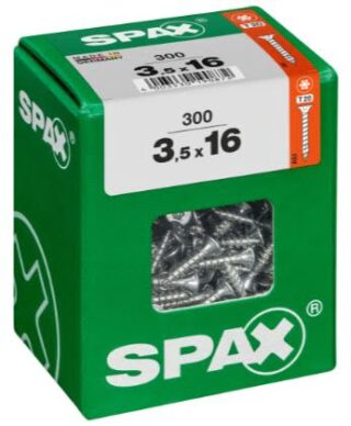 SPAX TORNILLO UNIVERSAL CABEZA PLANA TORX WIROX 3,5x16 CAJA 300pzs