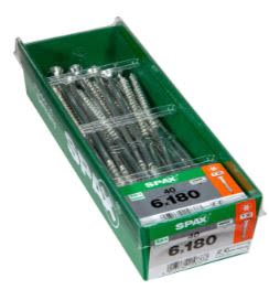 SPAX TORNILLO UNIVERSAL CABEZA PLANA TORX WIROX 6x18 CAJA 40pzs STK