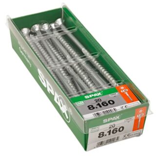 SPAX TORNILLO UNIVERSAL CABEZA PLANA TORX WIROX 8x16 CAJA 20pzs STK