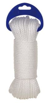 CUERDA CABLEADA PE 4C 05MM/20MTL BLANCO BSR