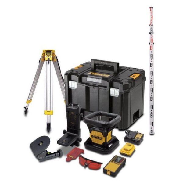 DEWALT NIVEL LASER ROTATIVO DKC374D1R + TRIPODE + MIRA - Imagen 2