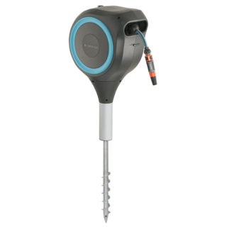 GARDENA 18604 PORTAMANGUERA AUTOMATICO C/ PIQUETA ROLL-UP 15M