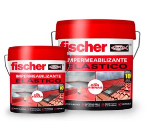 FISCHER IMPERMEABILIZANTE CAUCHO CON FIBRAS BLANCO 15L