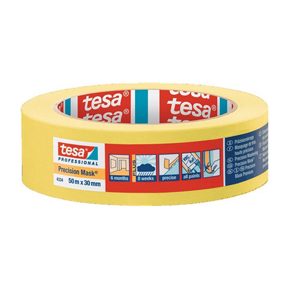 TESA 4334 CINTA PRECISION PROFESIONAL 50Mx25MM AMARILLO