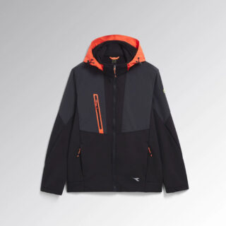 DIADORA CHAQUETA SOFTSHELL HIBRIDA NEGRA PHANTOM C8817 T.XXL