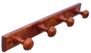 PERCHERO PINO 4 POMOS REDONDOS