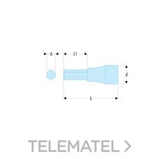 FACOM VASO-DESTOR 1/2 - 6C - 17 MM