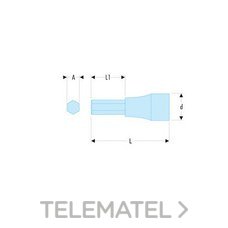 FACOM VASO-DESTOR 1/2 - 6C - 5 MM