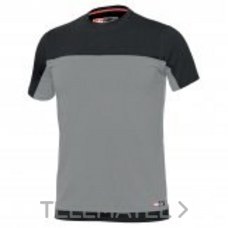 CAMISETA STRETCH MANGA CORTA GRIS T.XL