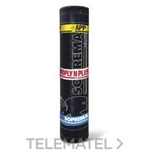 TELA ASFALTICA APP FVIDRIO 3Kg LA-30-FV (r/13m2) MOPLY PLUS