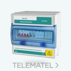 CUADRO INST.FOTOVT.2 STRING 2 MPPT PROT.FUS.TTA.15kA T2 1000V DC PTOPAS.PROT.TRIF