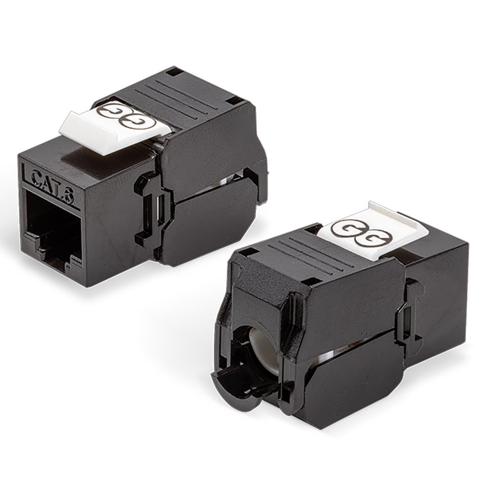 CONECTOR KEYSTONE CAT.6 UTP NEGRO