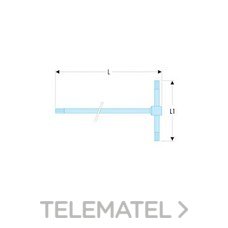 FACOM LLAVE M 6 CARAS EN T 84TC 3mm CROMADA