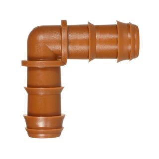 CONECTOR CODO GOTEO MARRON 16-3/4
