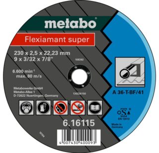 METABO DISCO CORTE HIERRO 230x2,5