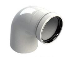 FIG CODO CHIMENEA 90º M-H d.100mm PP BL (CONDENSACION) - Imagen 2