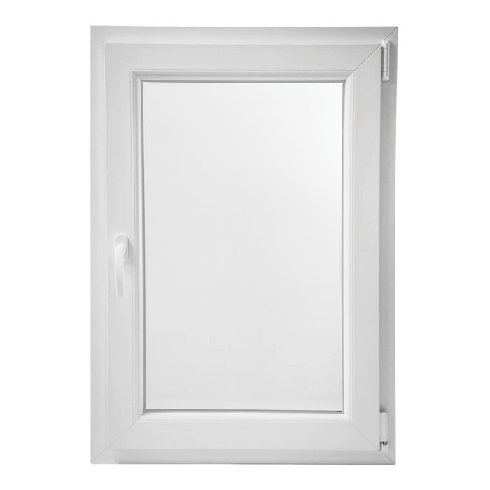 VENTANA PVC BATIENTE SIMPLE BLANCA DERECHA 580x1100