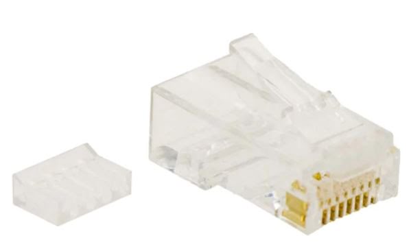 CONECTOR RJ45 M UTP FLEX/RÍGIDO C-6 GUÍA (50 UN) - Imagen 2