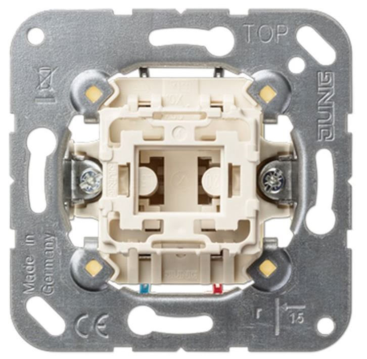 JUNG MECANISMO PULSADOR CONMUTADOR UNIPOLAR 10AX 250V - Imagen 2