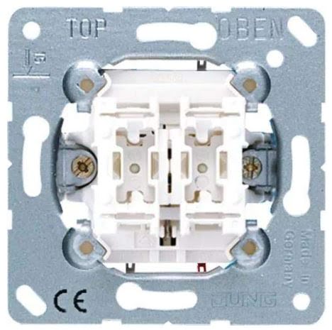 JUNG MECANISMO PULSADOR UNIPOLAR PARA PERSIANA 10AX 250V - Imagen 2
