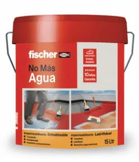FISCHER IMPERMEABILIZANTE EMBALDOSABLE MEMBRANA POLIURETANO 45% GRIS 15L