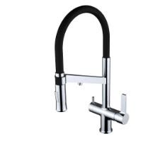 CLEVER GRIFO FREGADERO CHEF WT19 2 SALIDAS FLEXIBLE - Imagen 2