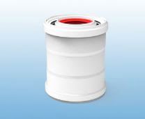 FIG 60/100 MANGUITO COAXIAL ALUMINIO BLANCO (ESTANCO) - Imagen 2