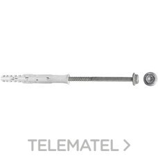 CELO TACO LARGO MULTIMATERIAL MFR SB 10-100 SSKS HD AVELLANADO, TORNILLO HEXAGONAL CON ARANDELA, GALVANIZADO