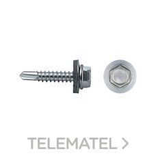 CELO TORNILLO 7301 PUNTA BROCA CABEZA HEXAGONAL Ø 4,8X19 MM ARANDELA DE EPDM Ø14 CINCADO