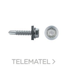 CELO TORNILLO 7301 PUNTA BROCA CABEZA HEXAGONAL Ø 4,8X25 MM ARANDELA DE EPDM Ø16 CINCADO