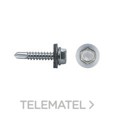 CELO TORNILLO 7301 PUNTA BROCA CABEZA HEXAGONAL Ø 4,8X38 MM ARANDELA DE EPDM Ø14 CINCADO