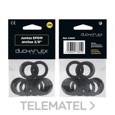 JUNTA GOMA PLANA ANCHA P/RAC.3/8"-14,5x8x2mm (PxBLISTER)