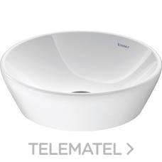 DURAVIT D-NEO LAVABO SOBRE ENCIMERA 400mm REDONDO BLANCO S/REBOS. S/BANCADA FIJ. 2371400070