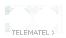 EFAPEL MARCO DOBLE HORIZONTAL NEGRO MATE APOLO 5000