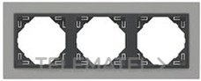EFAPEL MARCO TRIPLE ALUMINIO/GRIS LOGUS 90 ANIMATO