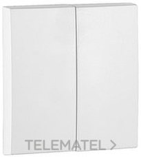 EFAPEL TECLA DOBLE NEGRA MATE LOGUS 90