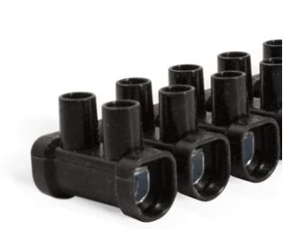 REGLETA CONEXION NEGRA 10mm2 "VDE"