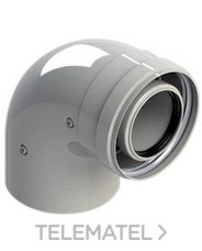 FIG 60/100 CODO CHIMENEA 90 M-H D.60/1000MM AI PP (CONDENSACION)