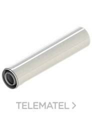 FIG 60/100 TUBO COAXIAL M-H 500mm ALUMINIO BLANCO (ESTANCO)