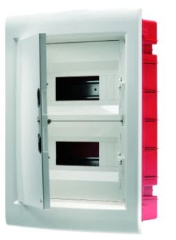 GEWISS CAJA DISTRIBUCION PROTEGIDA DE EMPOTRAR - PUERTA CIEGA CON BASTIDOR EXTRAIBLE - 24 (12x2) MODULOS IP40 - Imagen 2