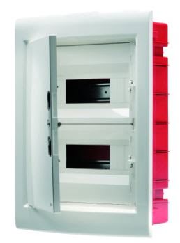 GEWISS CAJA DISTRIBUCION PROTEGIDA DE EMPOTRAR - PUERTA CIEGA CON BASTIDOR EXTRAIBLE - 36 (18x2) MODULOS IP40 - Imagen 2