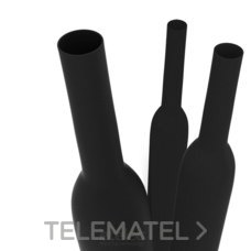 TUBO TERMORRETRACTIL NEGRO 4.8mm TIRAS - Imagen 2