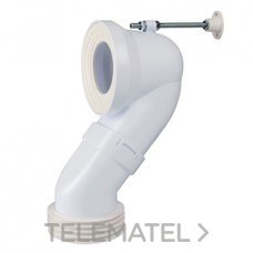S-512 MANGUITO INODORO SALIDA DUAL CON TORNILLO + ESPARRAGO