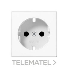 JUNG CAZOLETA P/BASE ENCHUFE C/PR. NIÑOS BLANCO ALPINO A1520KIPLWW - Imagen 2