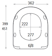 ESTOLI ASIENTO INODORO MILOS M-36P BL. - Imagen 2