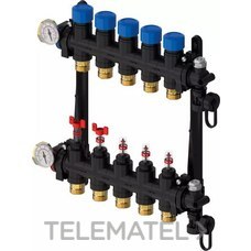 WIRSBO SUELO RADIANTE COLECTOR VARIO M CON CAUDALIMETRO FM 5SALIDAS XG3/4 EURO