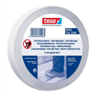 TESA 60592 CINTA ANTIDESLIZANTE 15M X 25MM BLANCA TRANSPARENTE